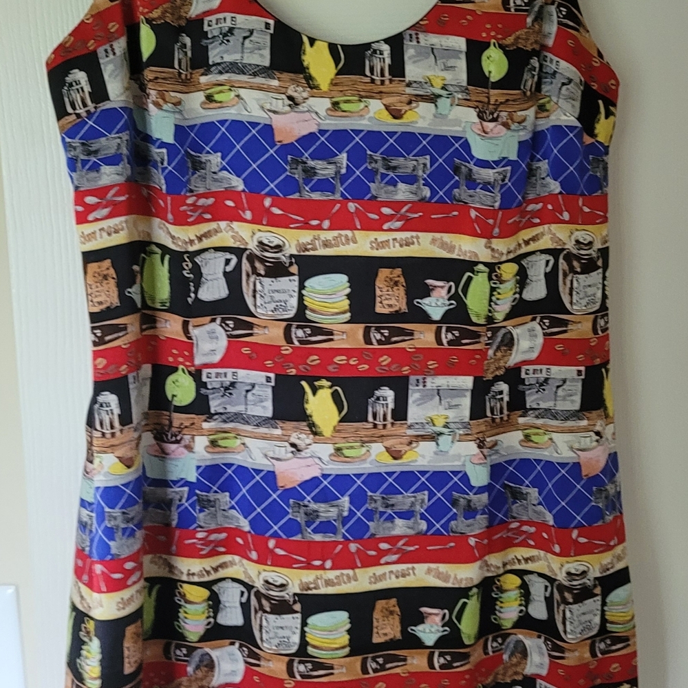 Nicole Miller Vintage Dress-Coffee House Theme
